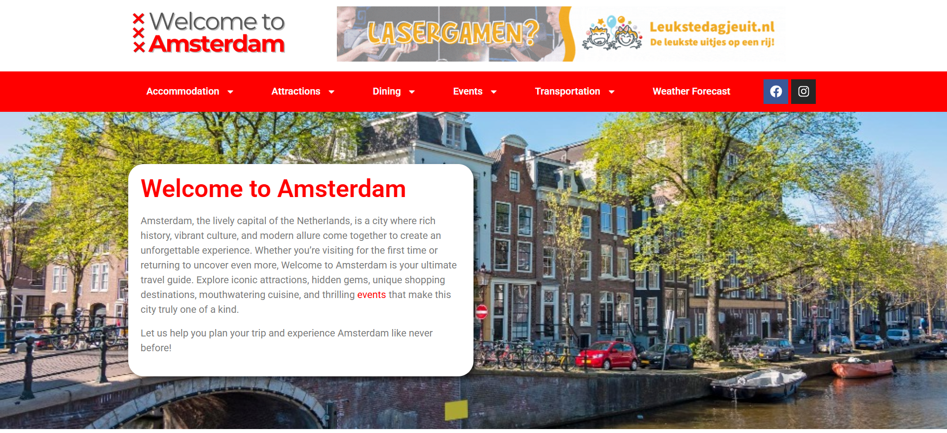 Display-banners voor Welcometoamsterdam.nl